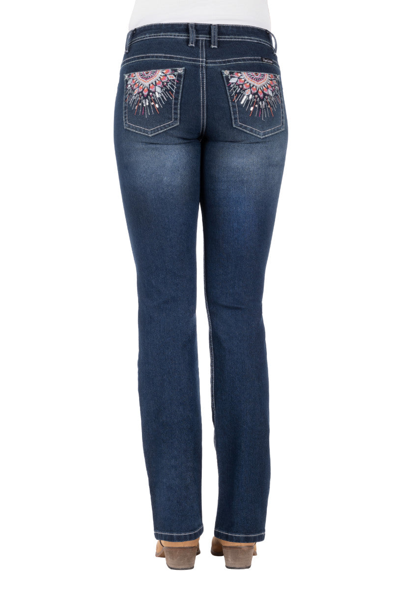 Pure Western Women's Adeline Boot Cut Jean 32Leg