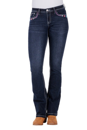 Pure Western Women's Odelia Boot Cut Jean 34Leg