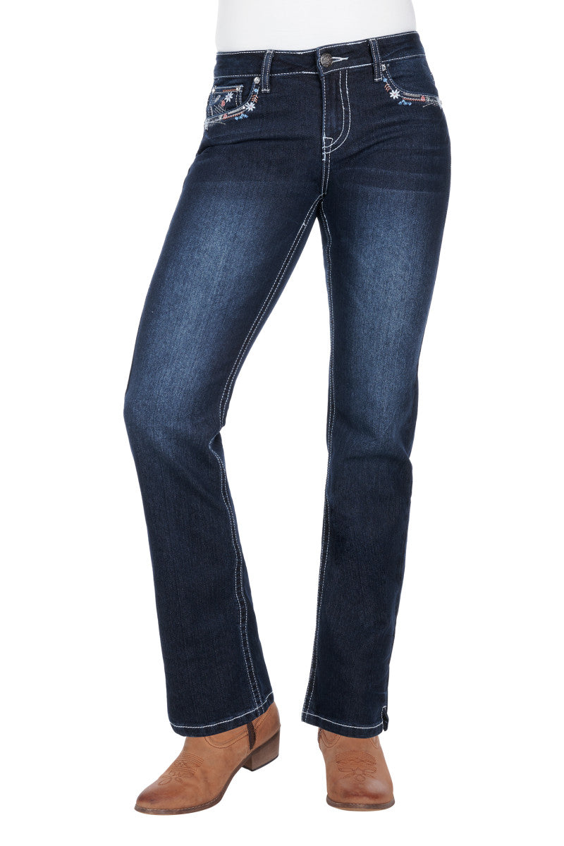 Pure Western Women's Anjelica Straight Leg Jean