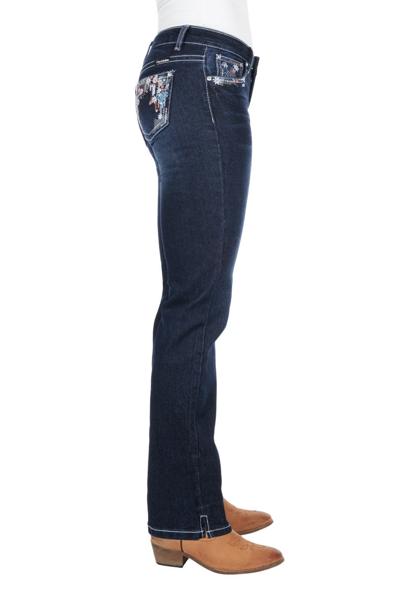 Pure Western Women's Anjelica Straight Leg Jean