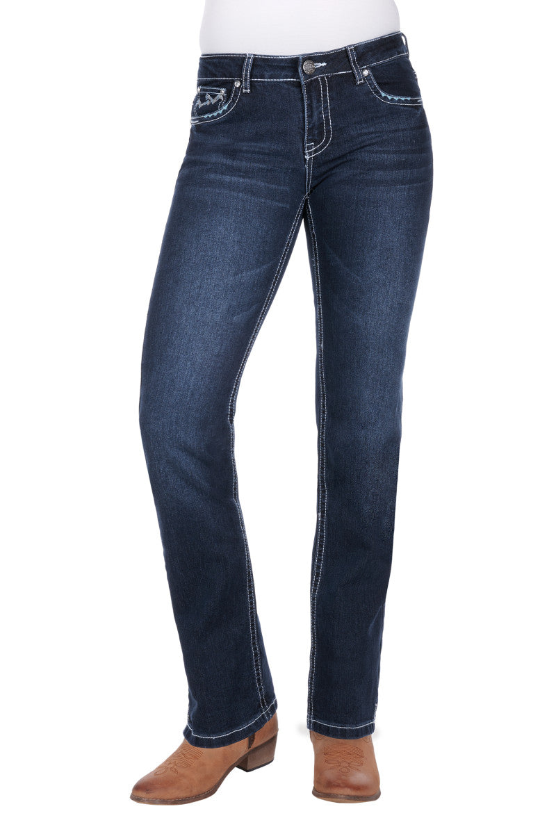 Pure Western Women's Geraldine Straight Leg Jean