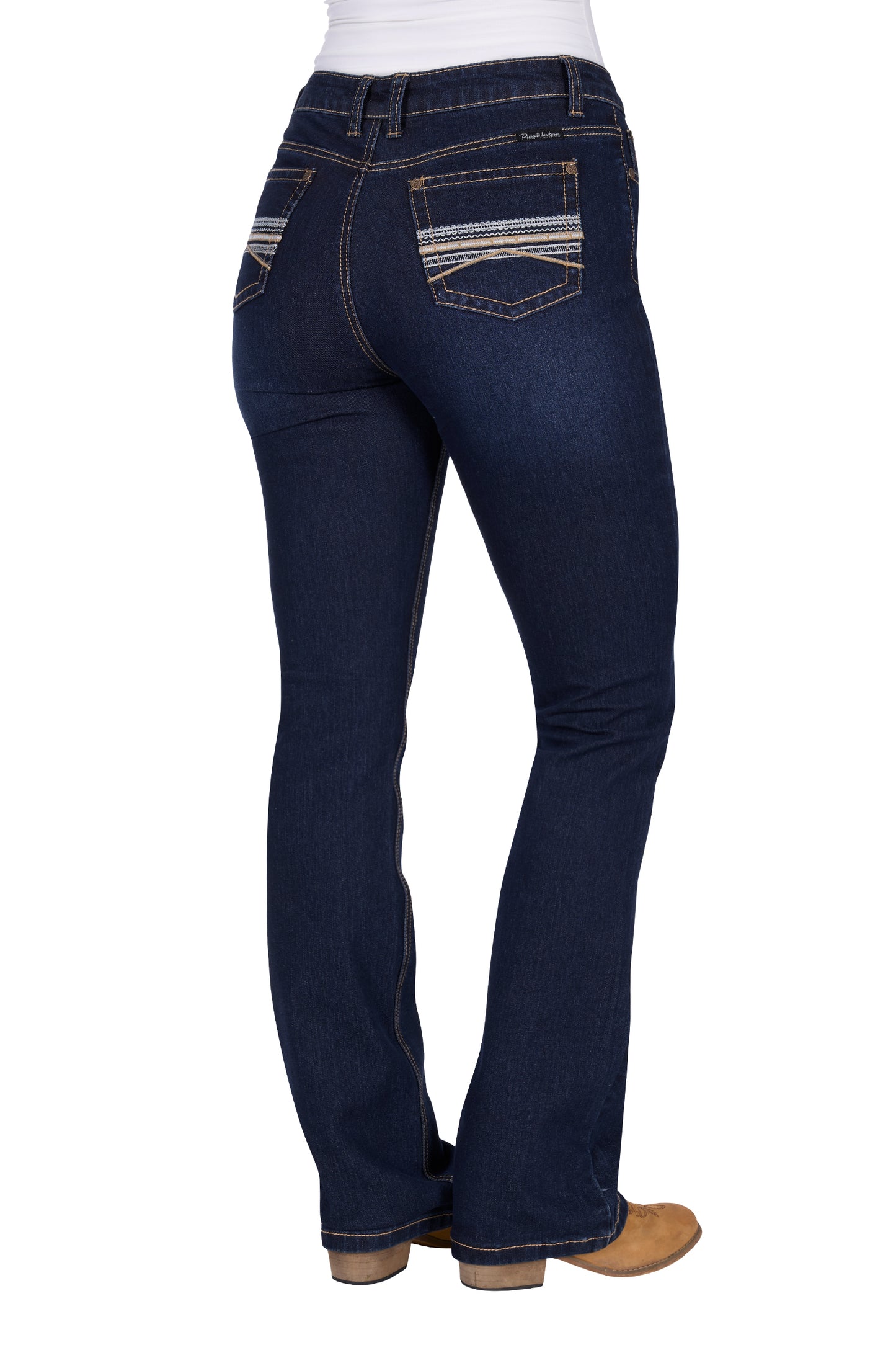 Pure Western Women's Ida Hi Rise Bcut Jean 34L - Midnight