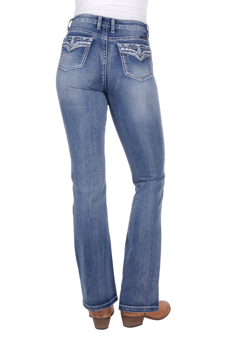 Pure Western Women's Jemma Hi Rise Boot Cut Jean