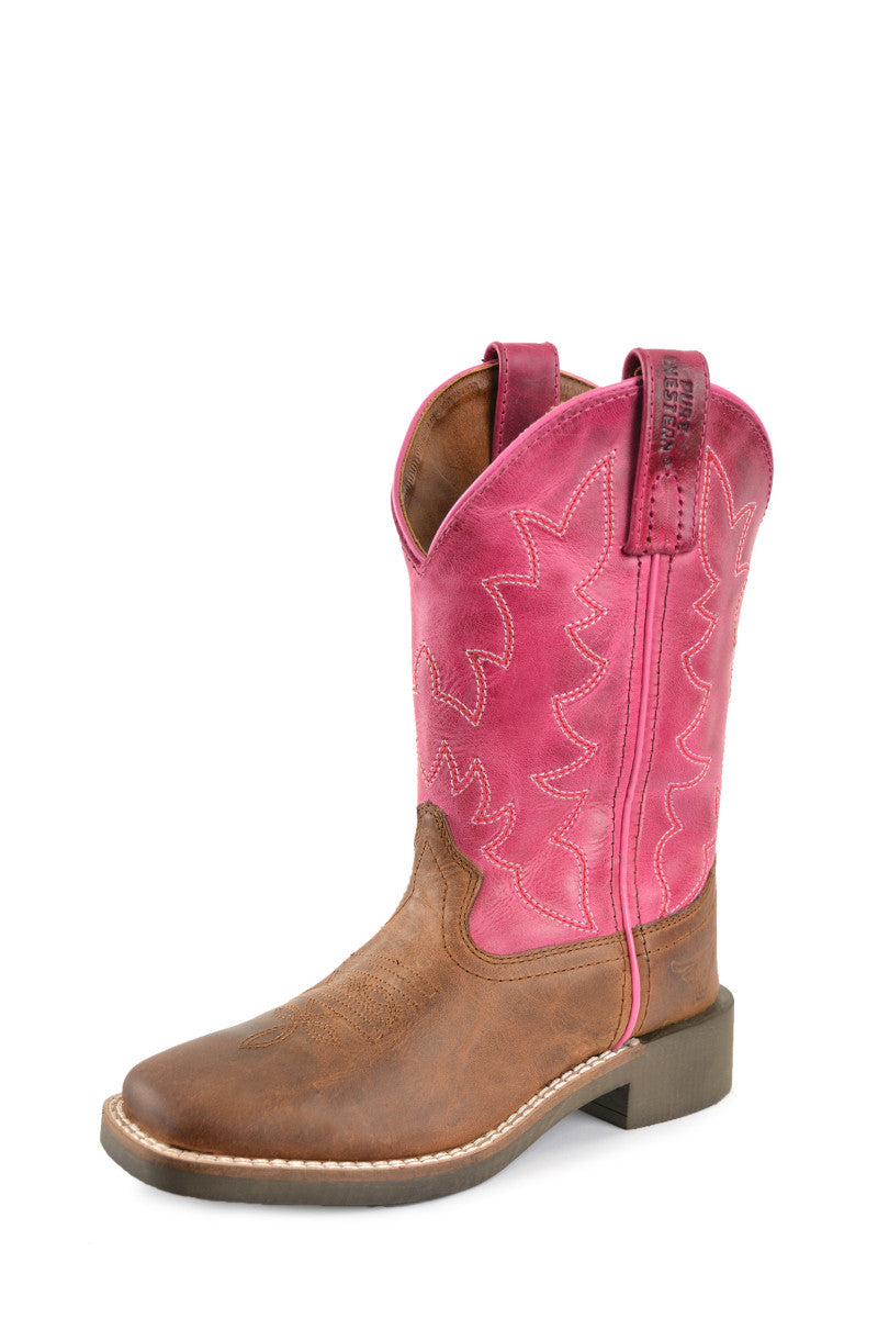 PURE WESTERN CHILDRENS MOLLY BOOT- Pink