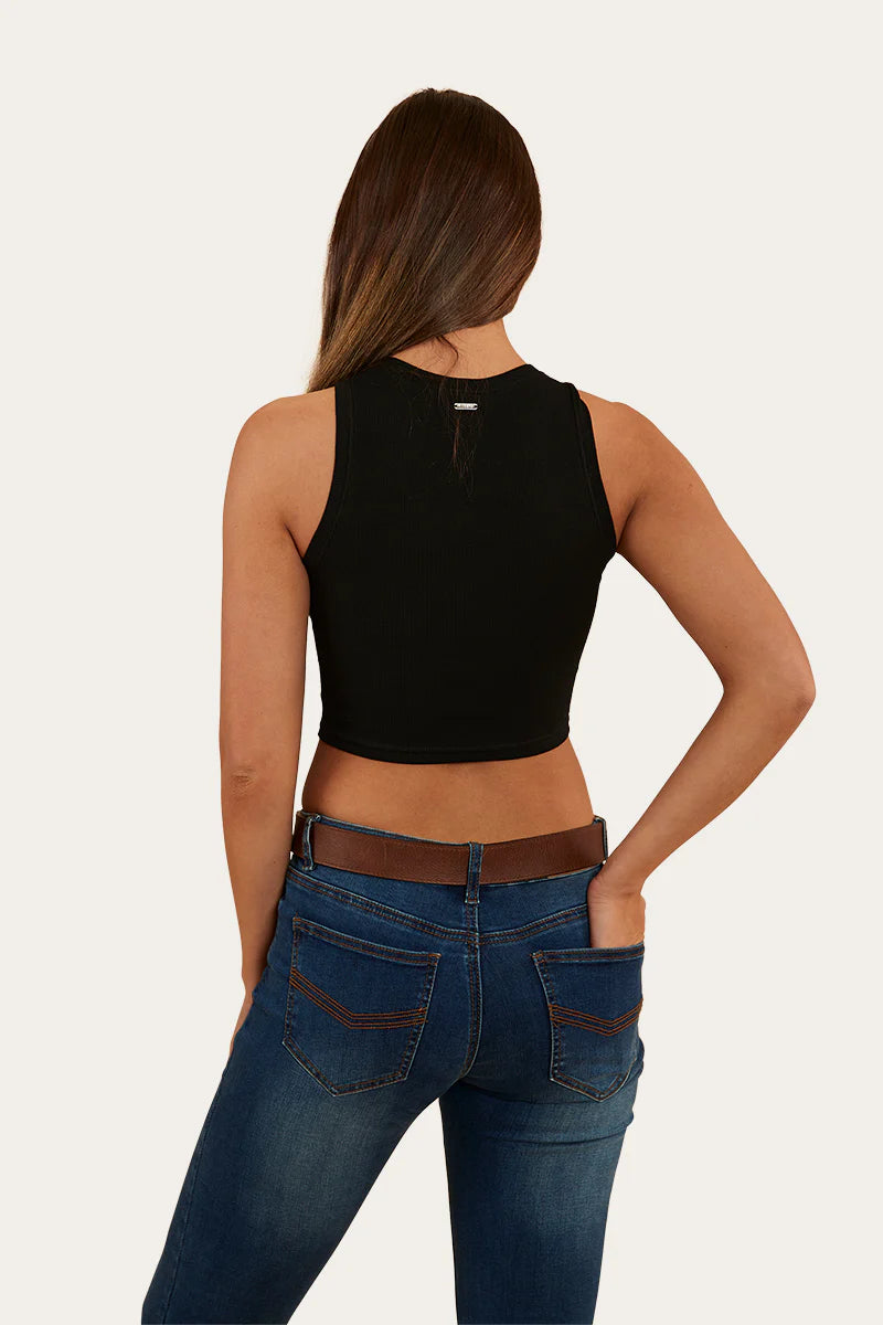 Ringers Western Women's Paige Cropped 2x2 Rib Tank