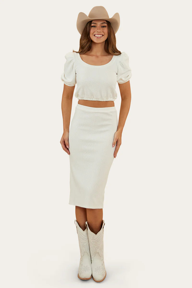 Ringers Western Women's Paloma Midi Skirt - White