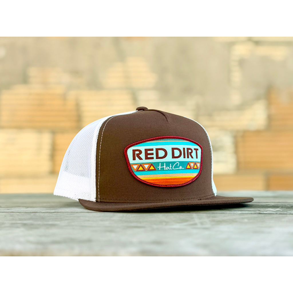 Red Dirt Hat Co. Part Time – Brown/White 5 Panel