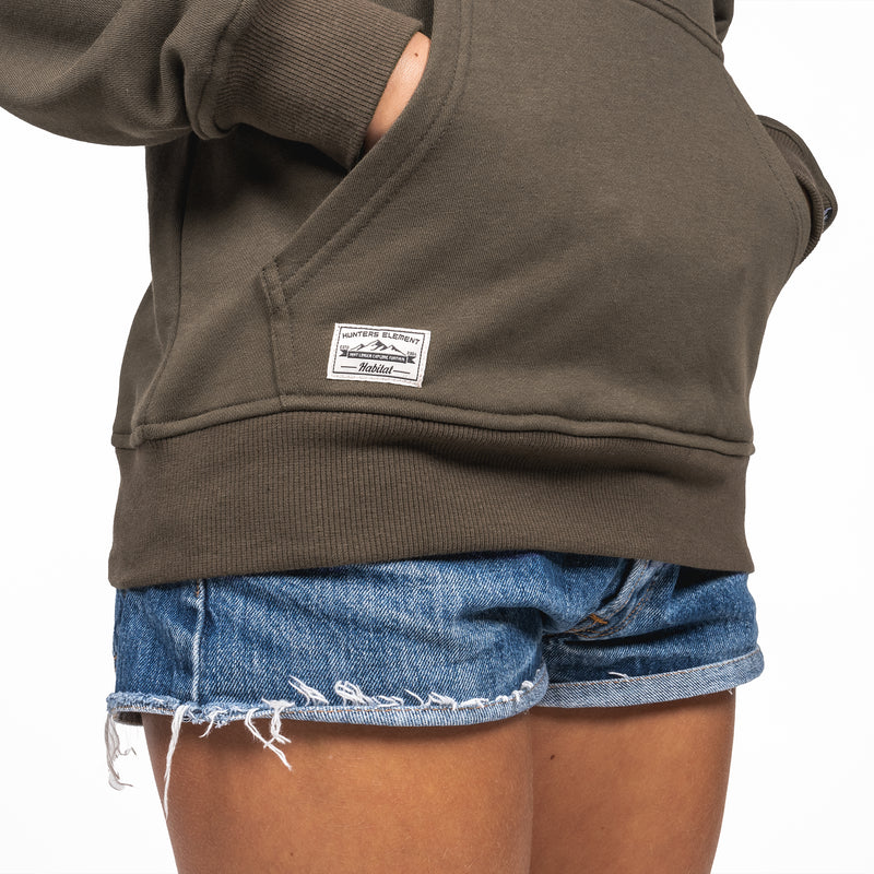 Hunters Element Women's Pathway Hoodie - Khaki