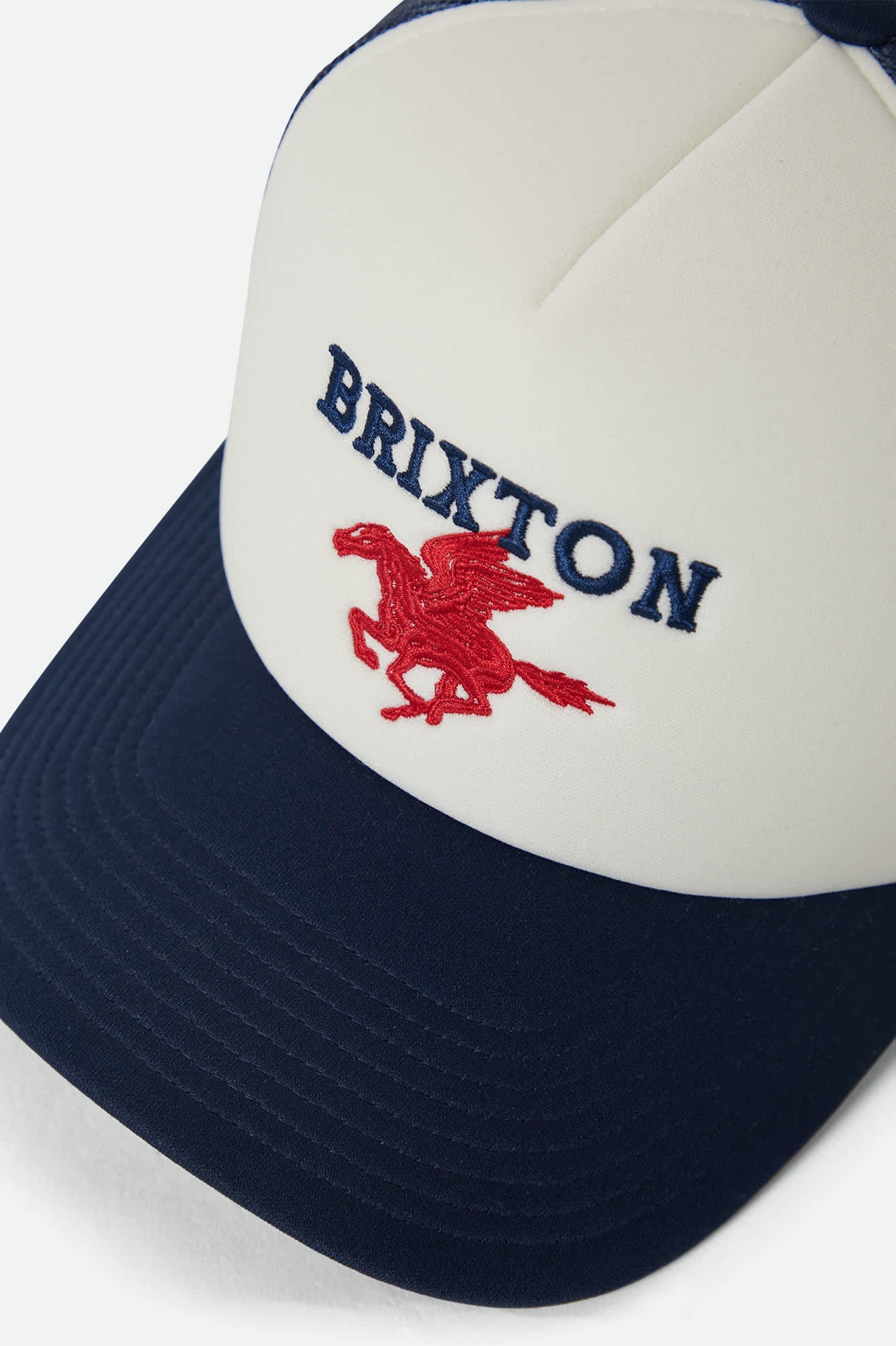 Brixton Pegasus NetPlus Trucker Hat - Whitecap/Navy