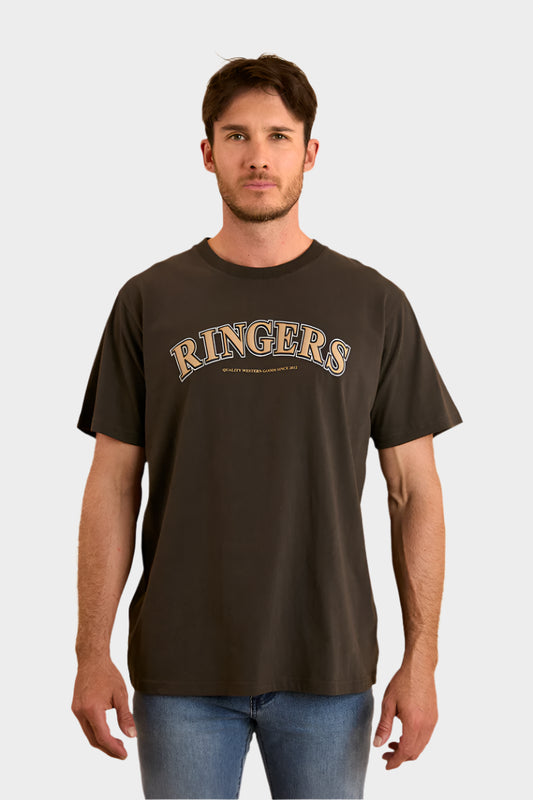 Ringers Western Mens Princeton Loose Fit T-Shirt - Charcoal