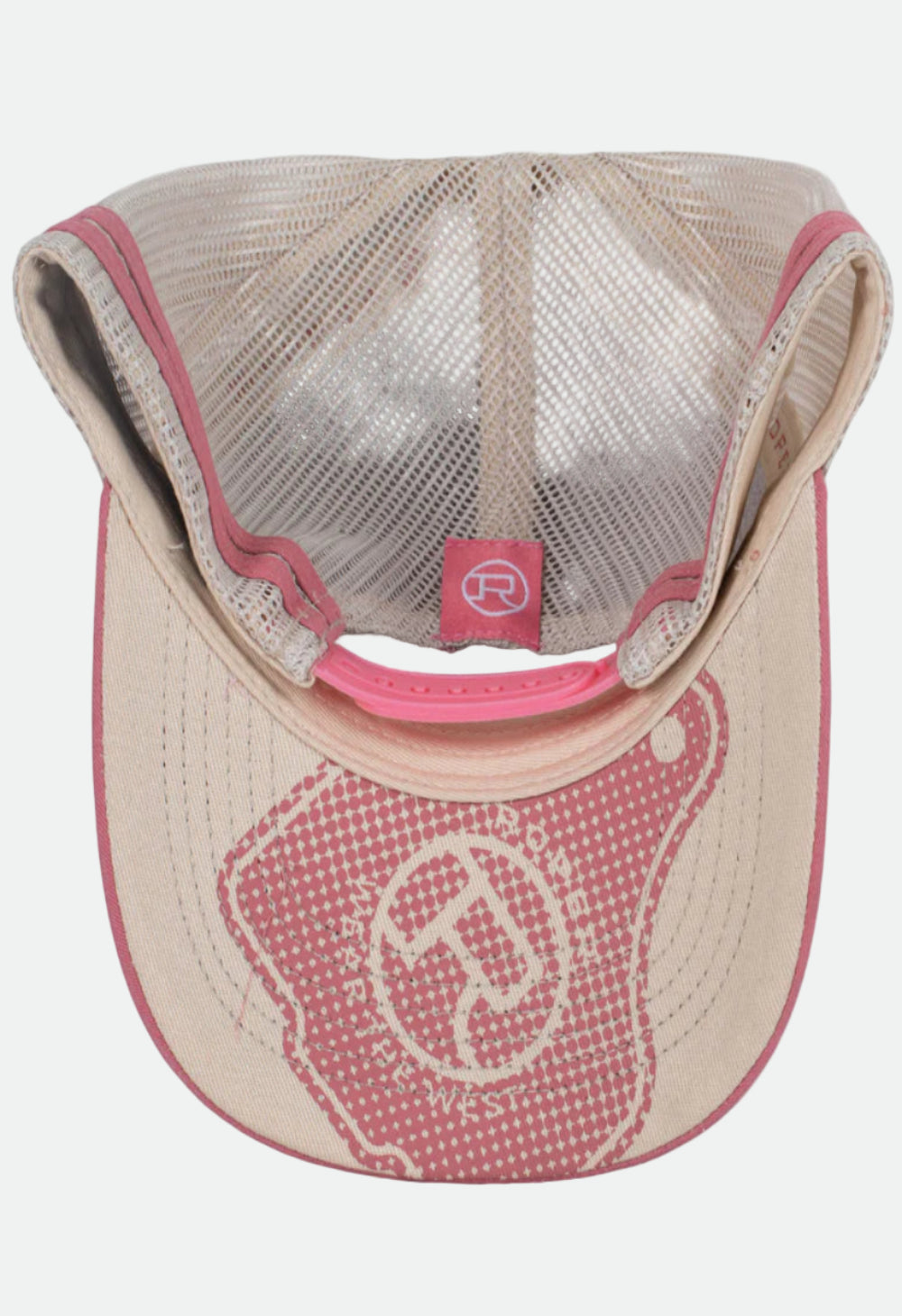 RC2507 Roper Trucker Cap Cattle Tag Dusty Rose