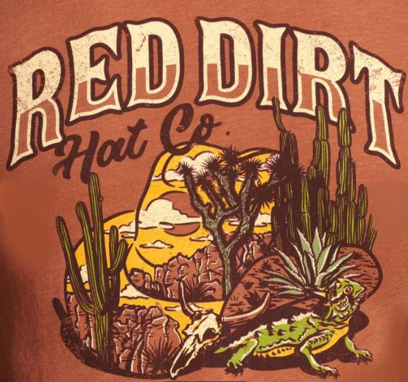 Red Dirt Hat Co. "Desert Sky" Graphic T-Shirt - Rust