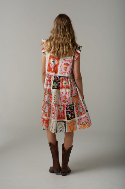 Goondiwindi Cotton Rodeo Print Mini Sundress - Rodeo Print