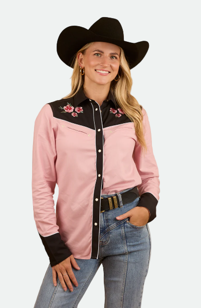 Ringers Western Bellingen Womens Western Shirt - Rosey Pink