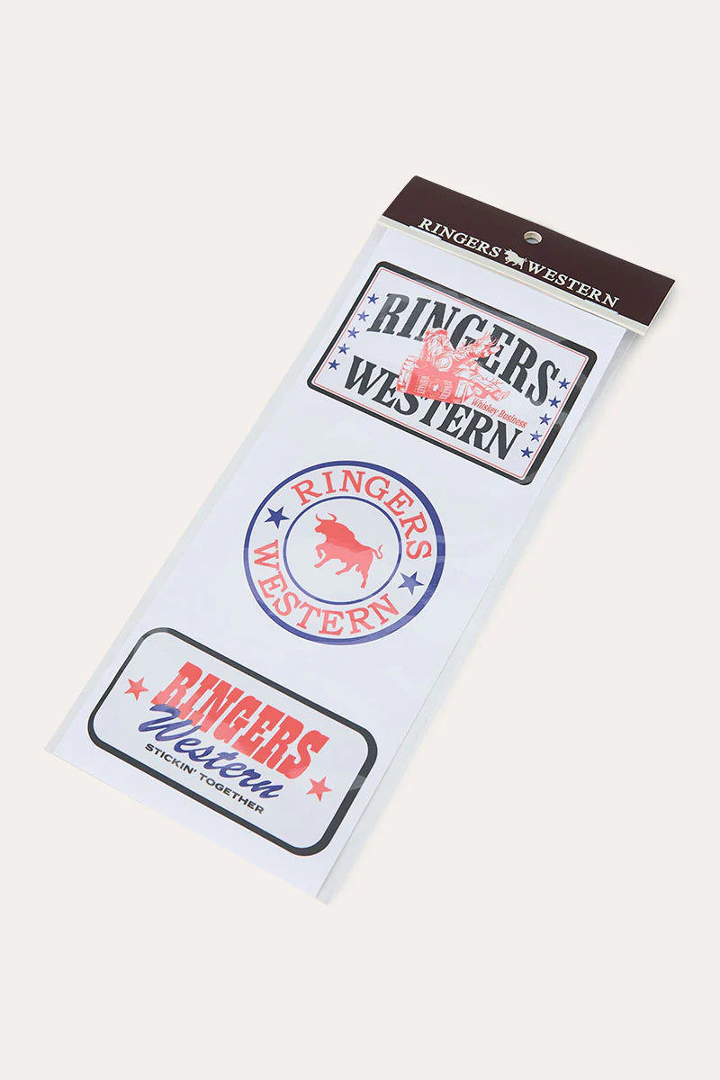 Ringers Western RW Logo Sticker 3 Pack