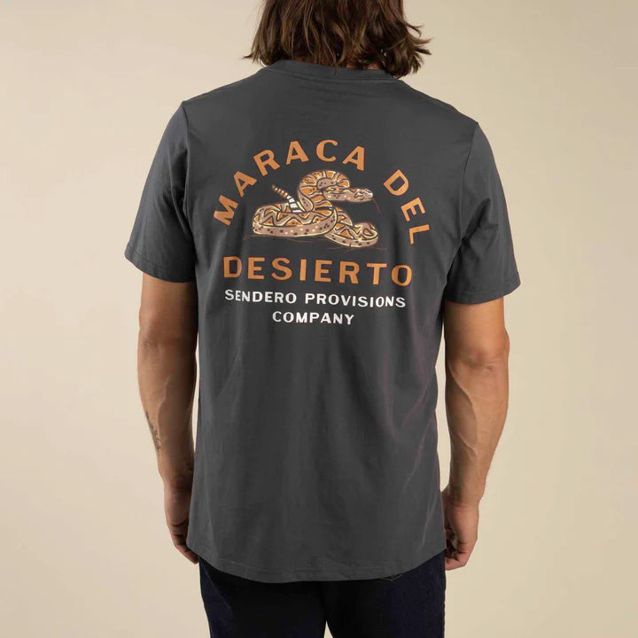 Sendero Provisions Co - Men's Rattlesnake T-Shirt -Vintage Black