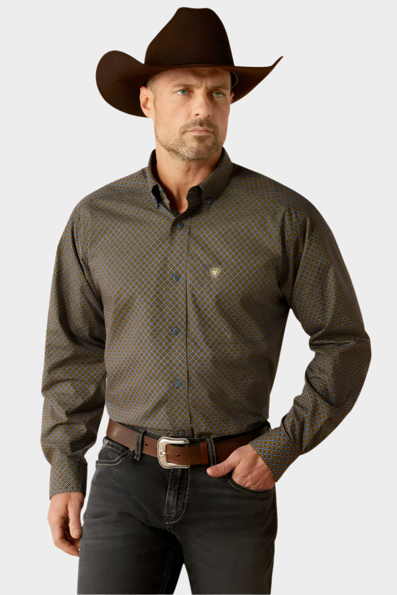 Ariat Men's Reagan Classic Fit Shirt - Royal Blue