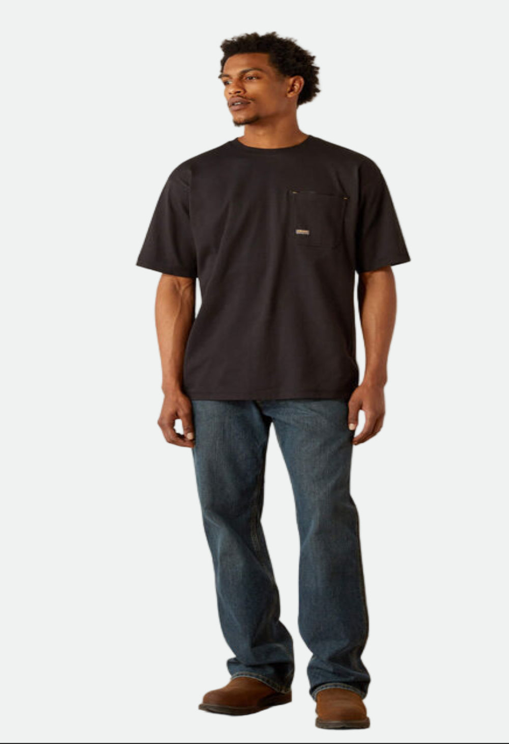 Ariat Men's Rebar Workman Brickyard T-Shirt - Black