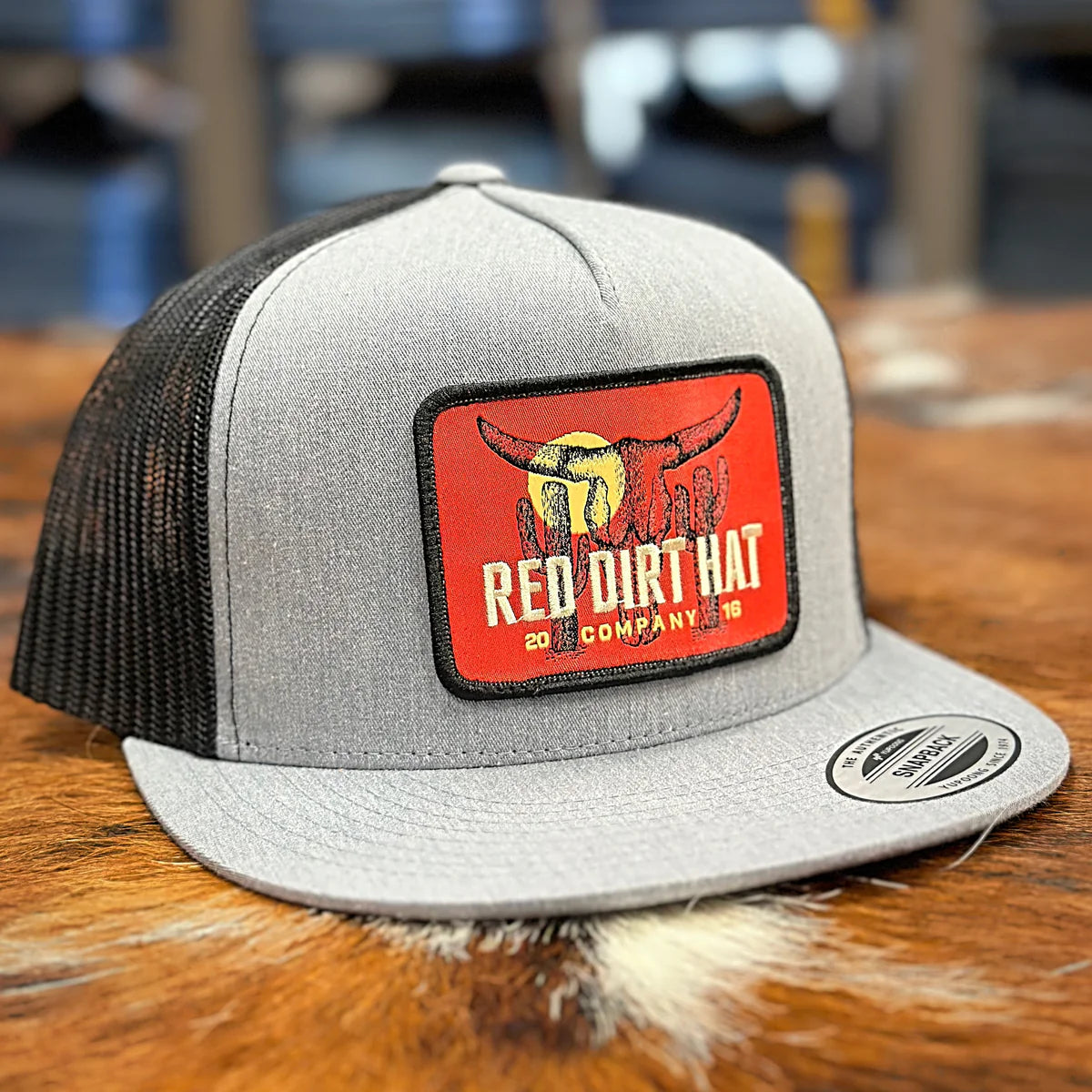 Red Dirt Hat Co. Boone FB Hat in GreyBlack