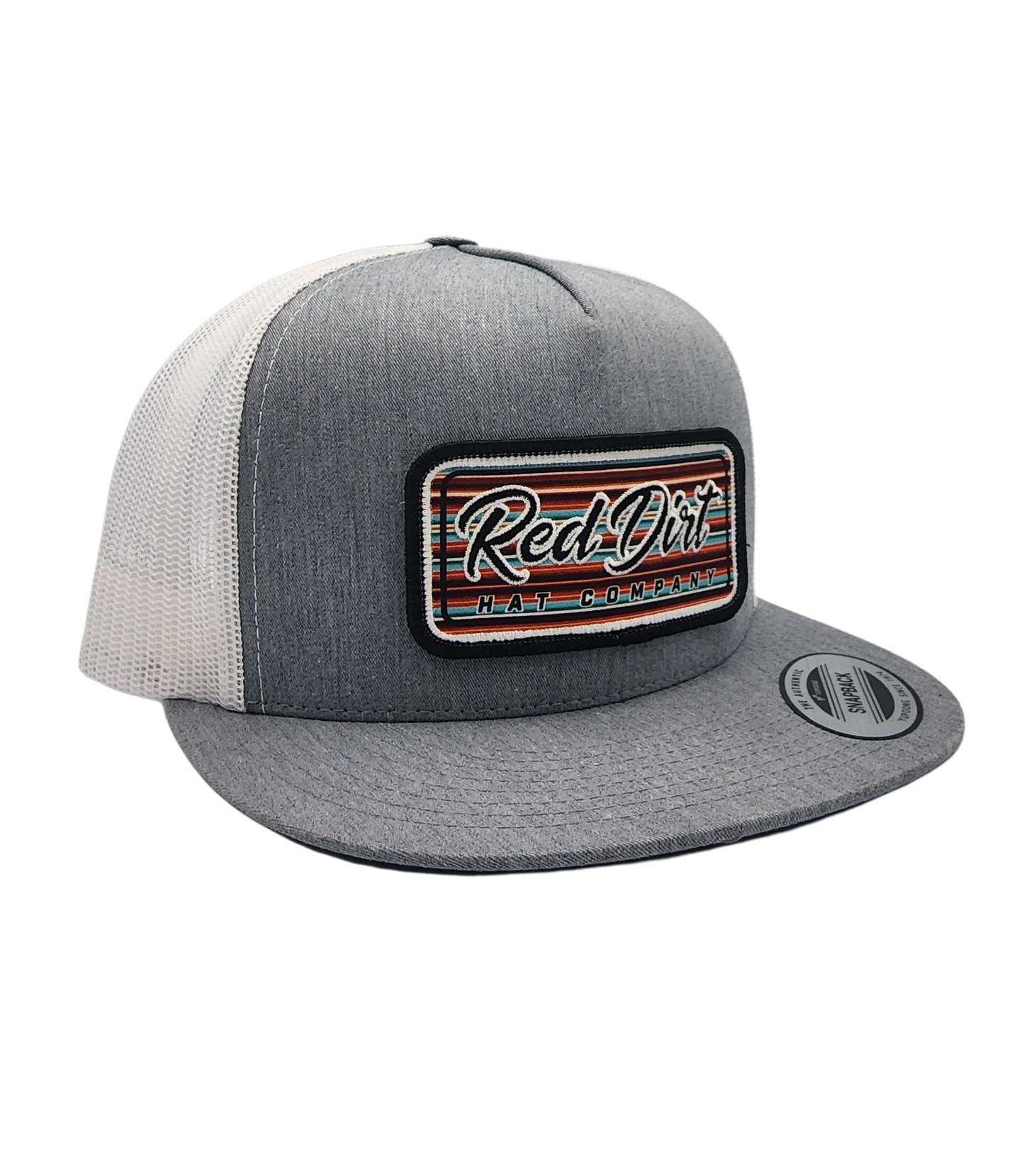 Red Dirt Hat Serape 2023 Heather Grey/White 5 Panel