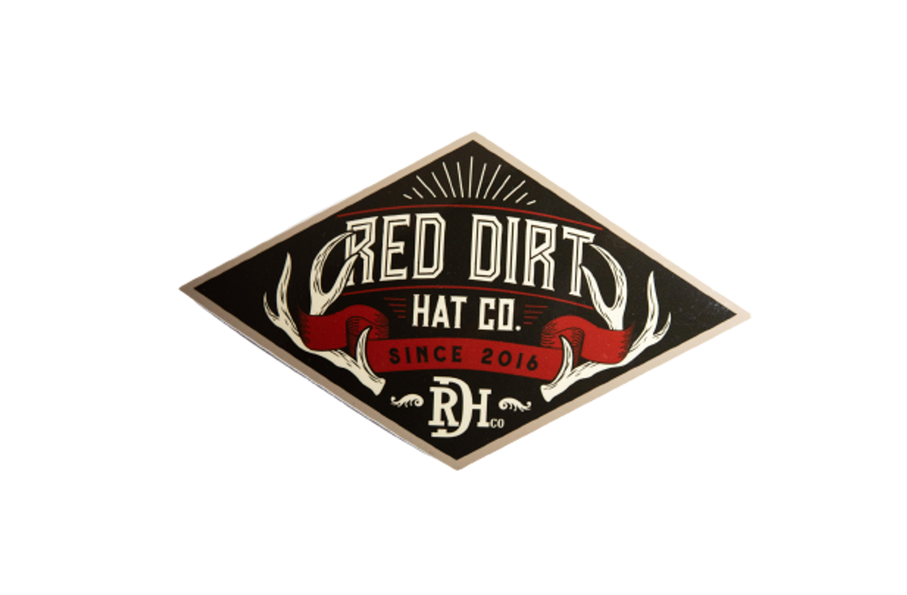 Red Dirt Hat Co. Antler Sticker