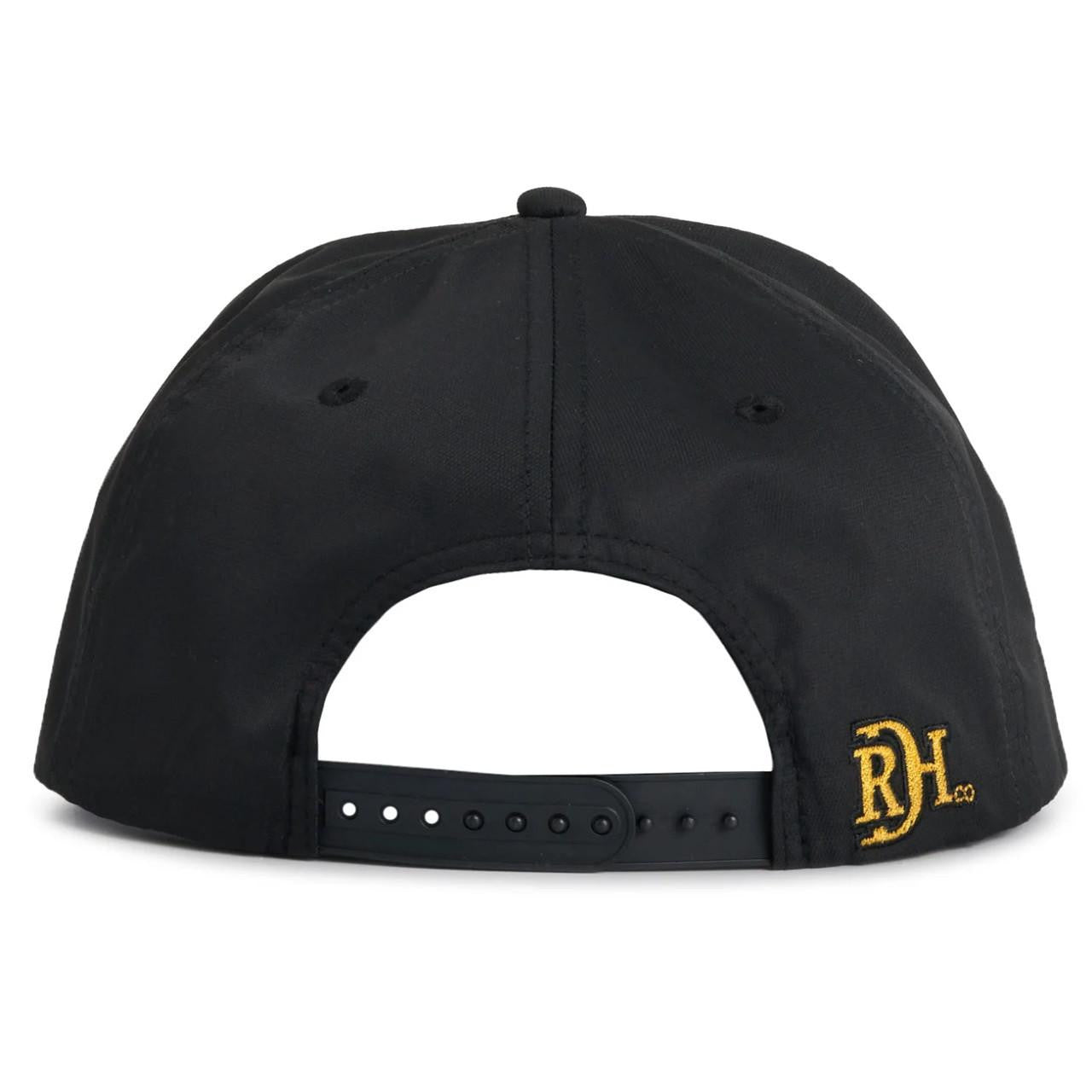 Red Dirt Hat Fool's Gold- Black/ Black with White Rope 5 Panel