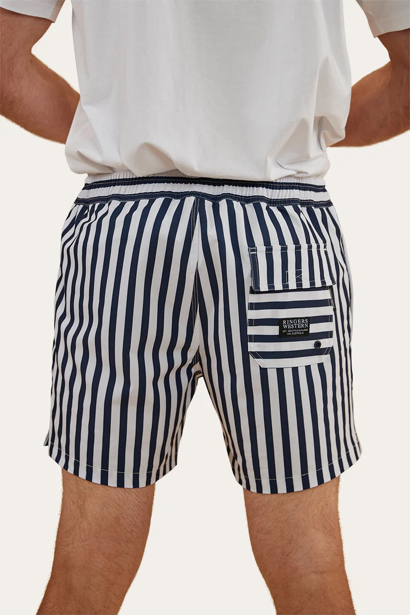 Ringers Western Men's Resort Swim Short - Navy/White