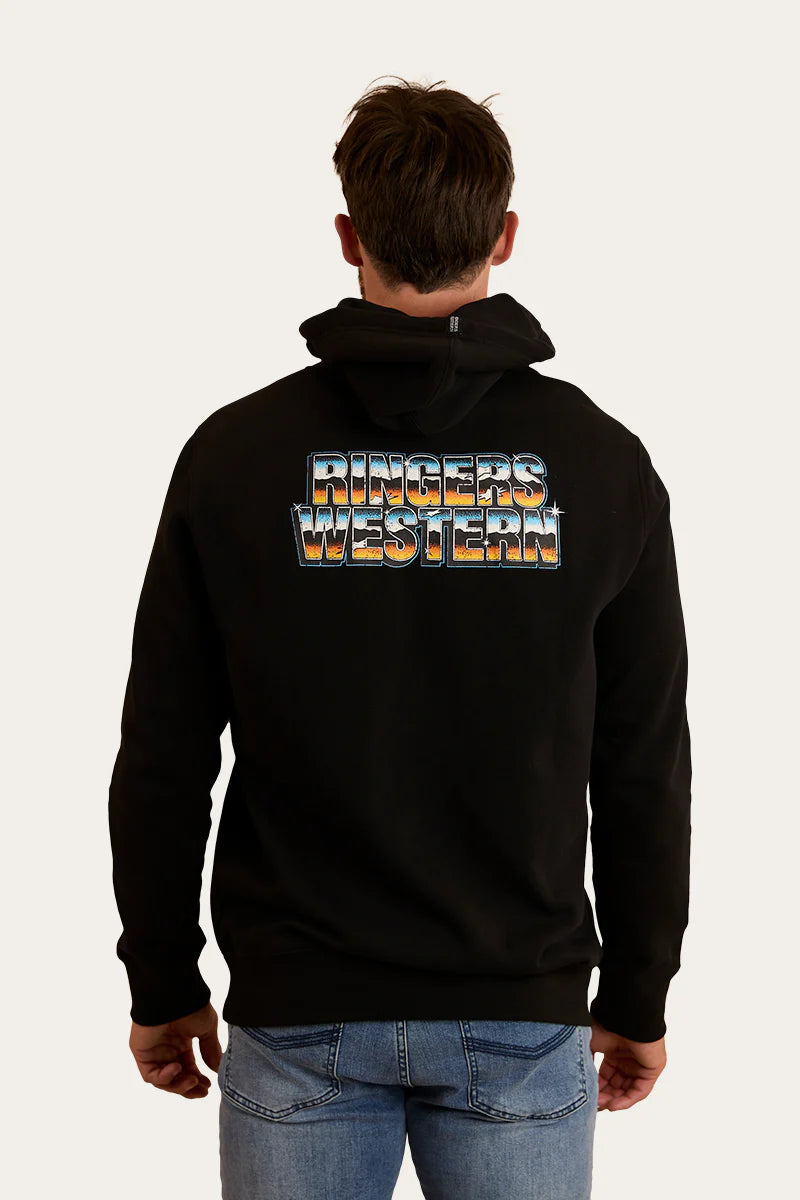 Ringers Western Mens Rev Head Pullover Hoodie - Black