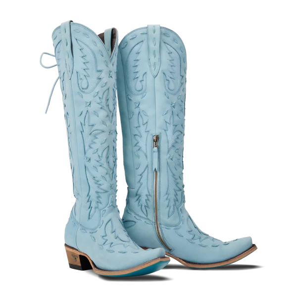 Lane Boots Reverie Knee High Corset - Powder Blue