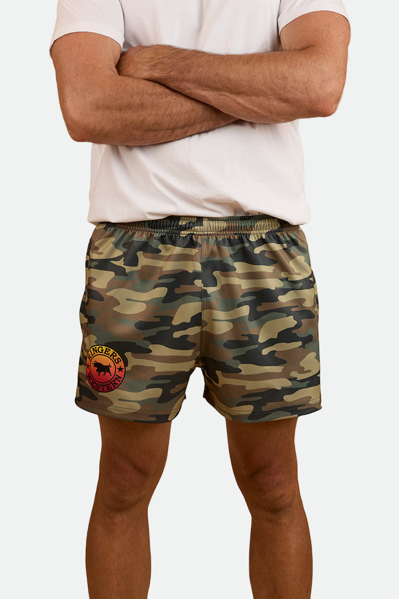 Ringers Western Footy Shorts - Camo