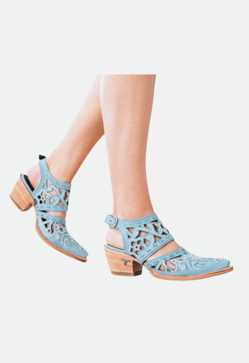 Lane Boots Women's Robin Cut Out Slingback Mule - Powder Blue