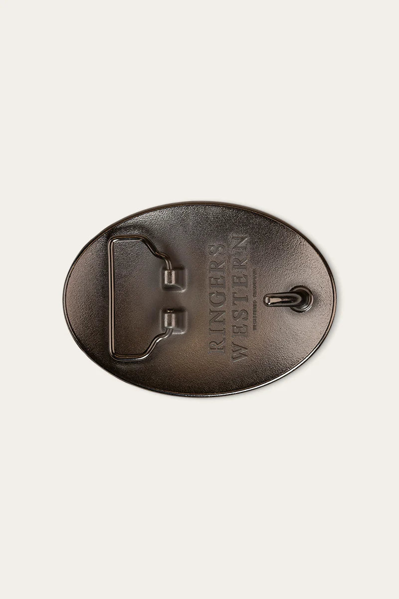 Ringers Western Talon Belt Buckle - Antique Brass