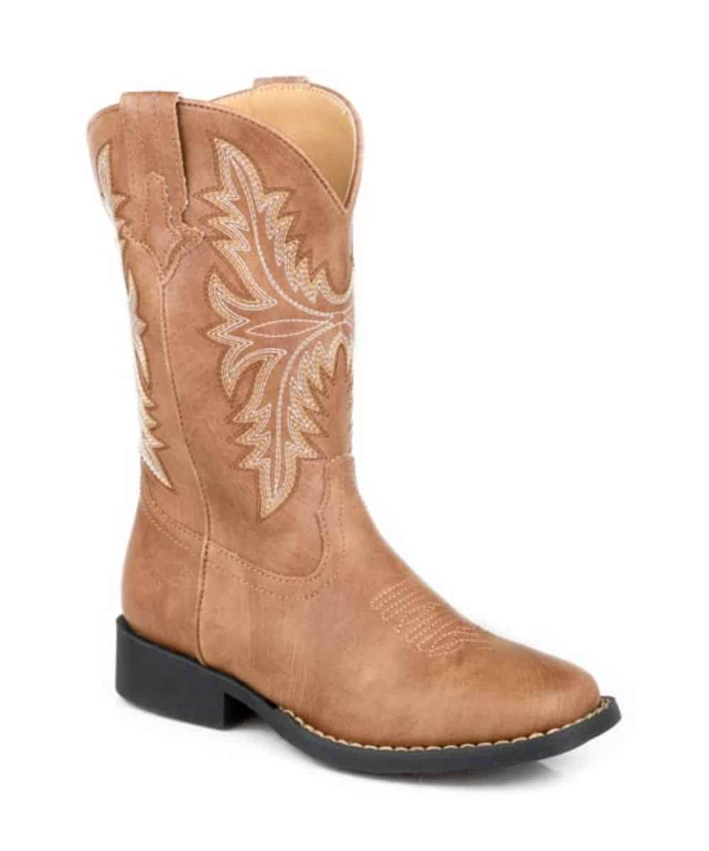 Roper Kids Luke Boots – Tan