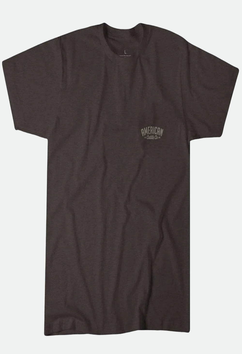 American Cattle Co. Men's Roper Tee - Heather Brown