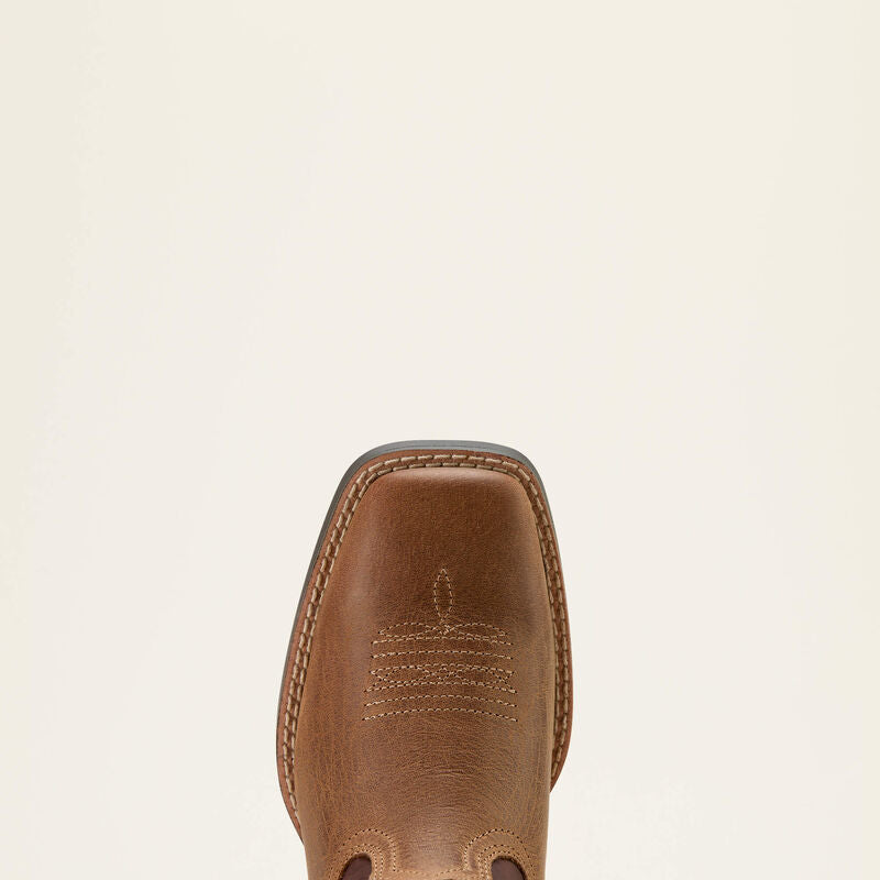 Ariat Youth Ruidoso Western Boot - PEARL|CHOCOLATE BROWN