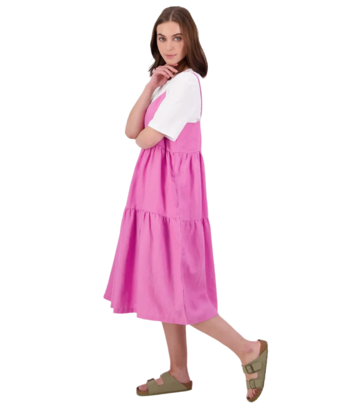 Swandri Women's St Clair V2 Midi Dress - Raspberry