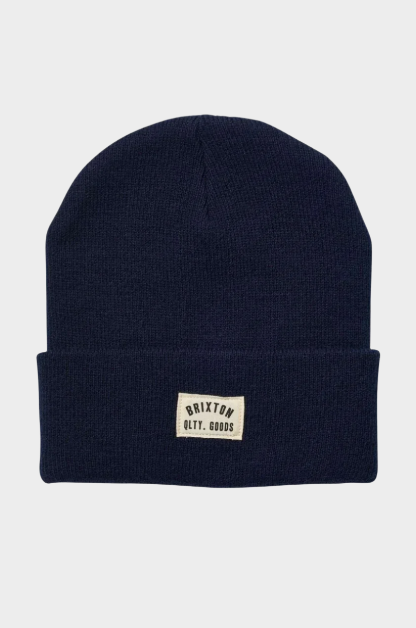 Brixton Woodburn Watch Cap Beanie - Navy