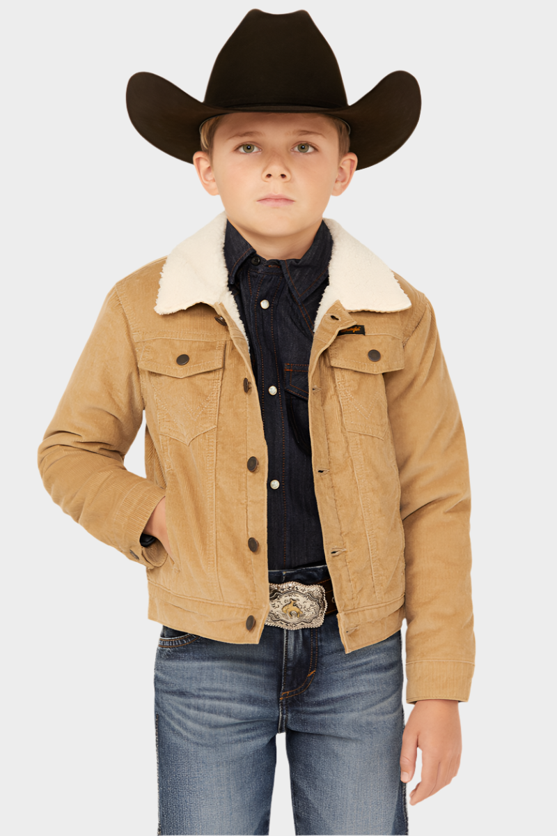 Wrangler Boys Corduroy Sherpa Lined Jacket