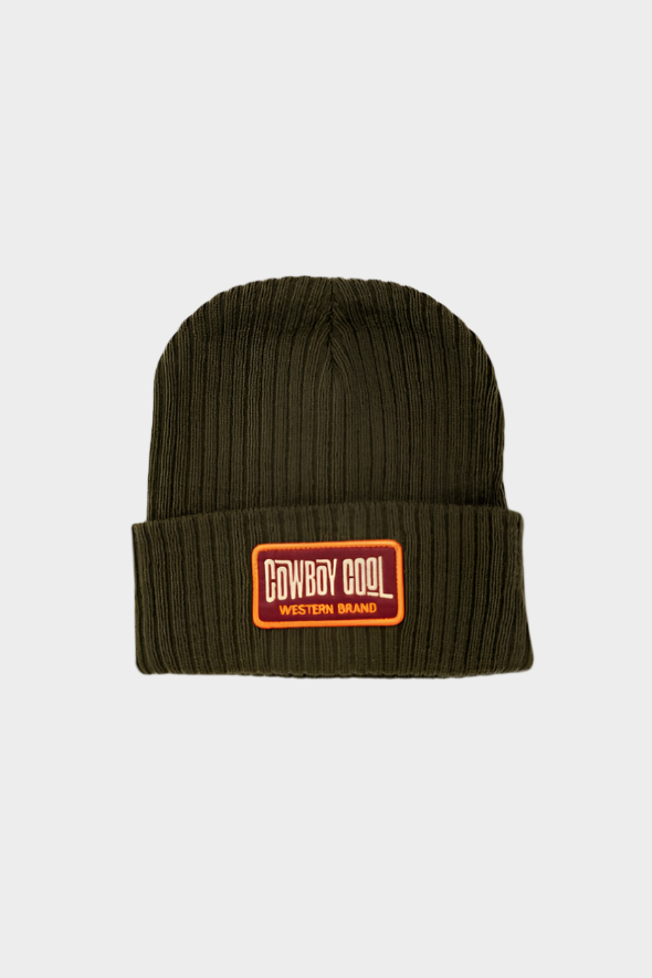 Cowboy Cool Campfire Beanie - Hunter Green