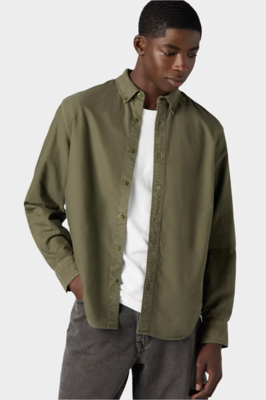 Levi's Men's Authentic Button-Down Shirt - Parks Sage Garment Dye
