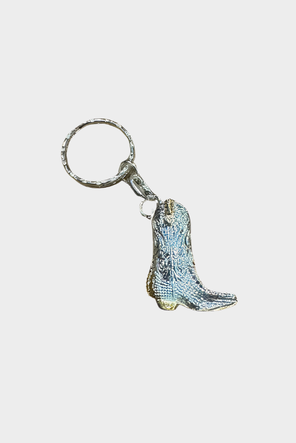 Austin Accent Keychain Boot Silver/Gold