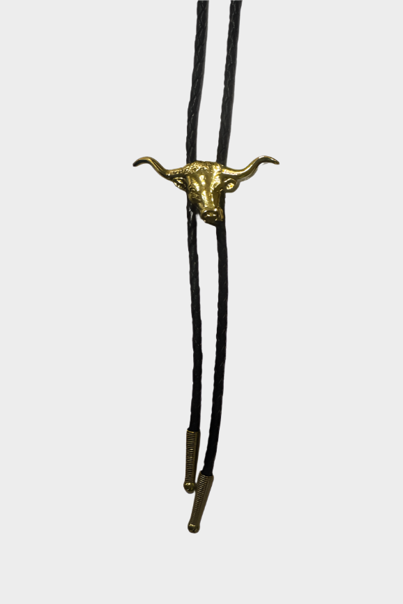 Austin Accent Gold Longhorn Bolo Tie