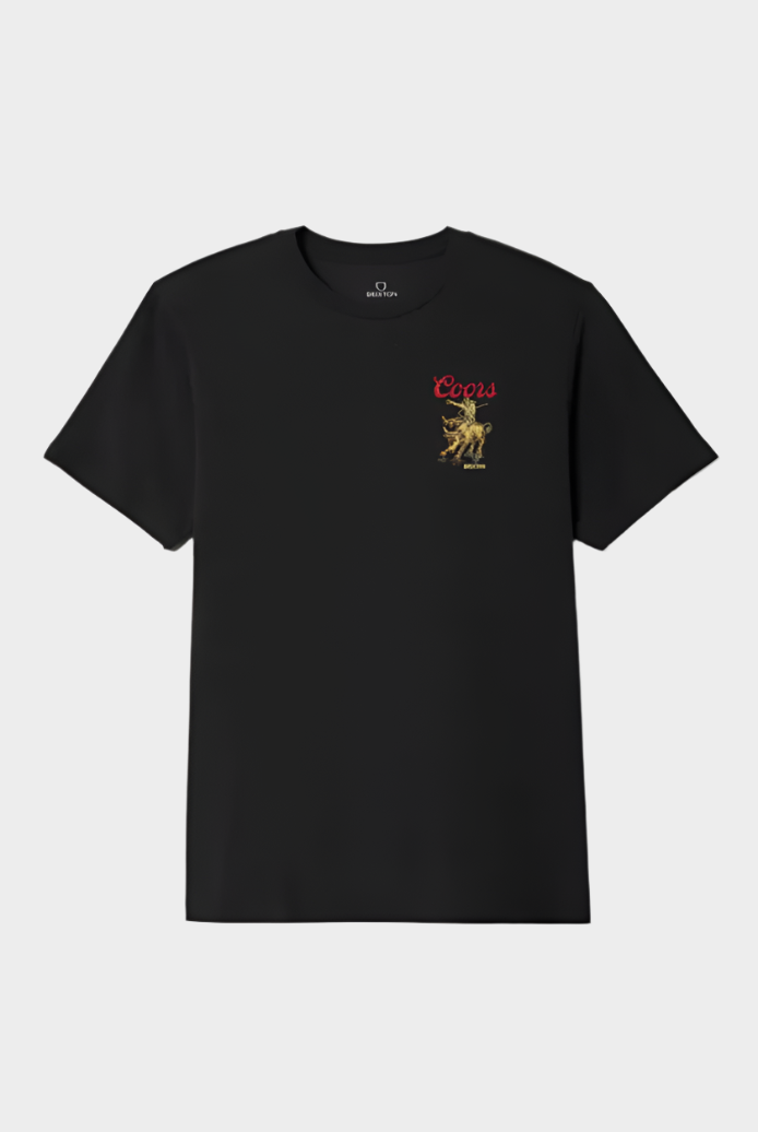 Brixton Mens Coors Bound S/S Standard T-Shirt - Black