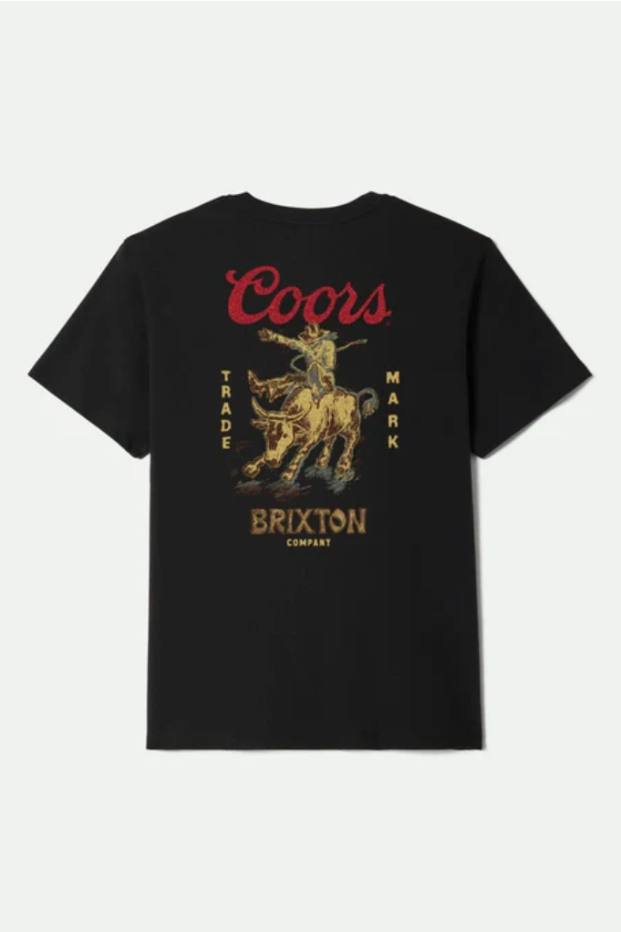 Brixton Mens Coors Bound S/S Standard T-Shirt - Black