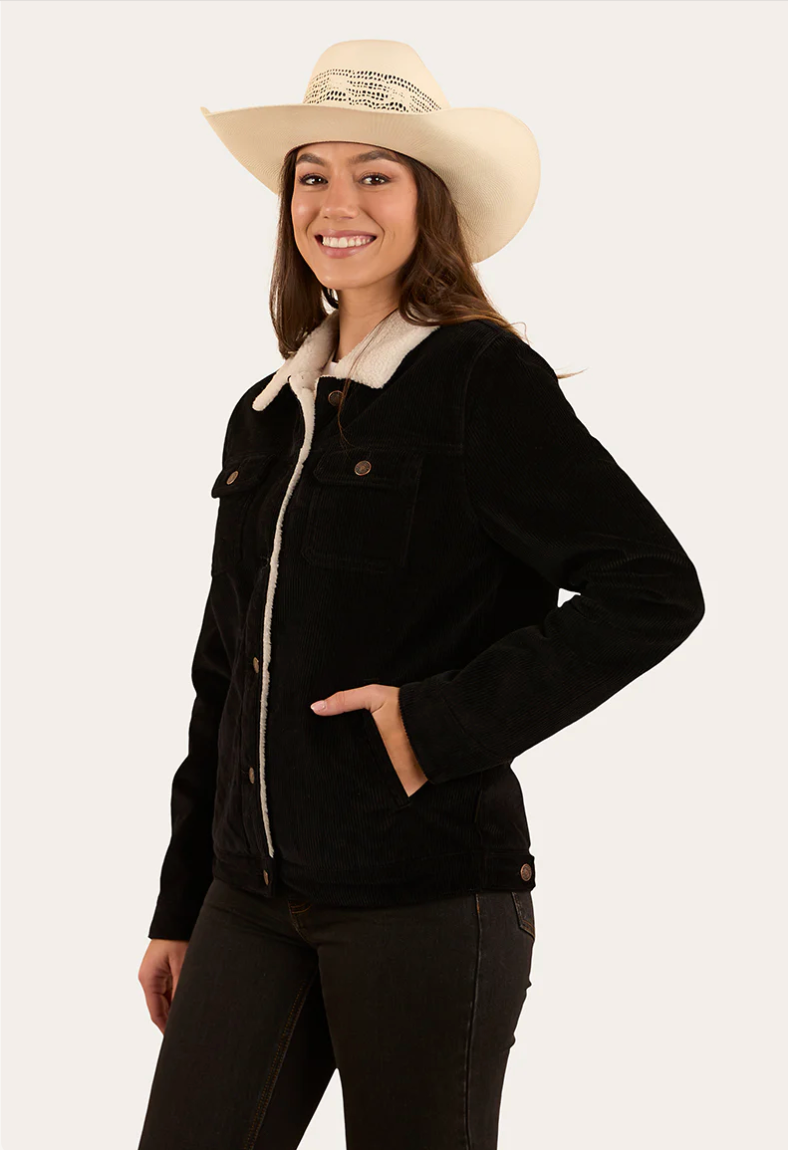 Ringers Western Womens Mayfield Cord Jacket - Washed Black
