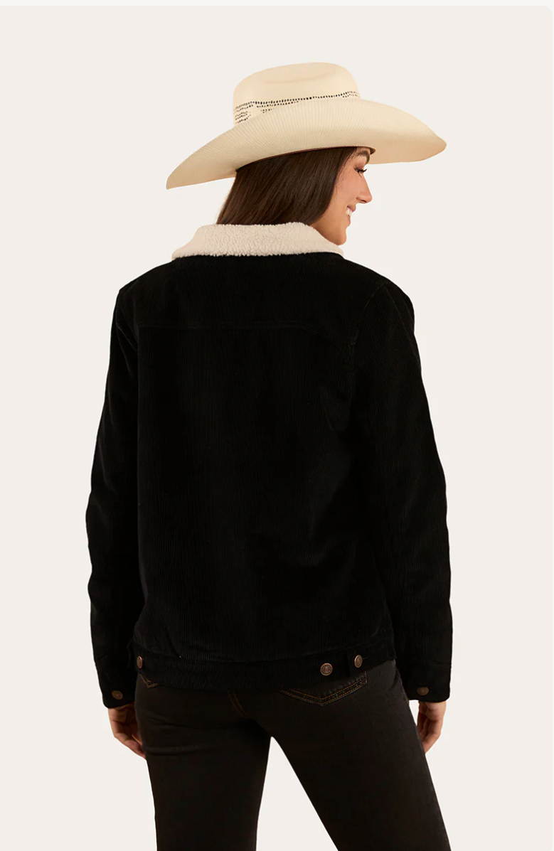 Ringers Western Womens Mayfield Cord Jacket - Washed Black