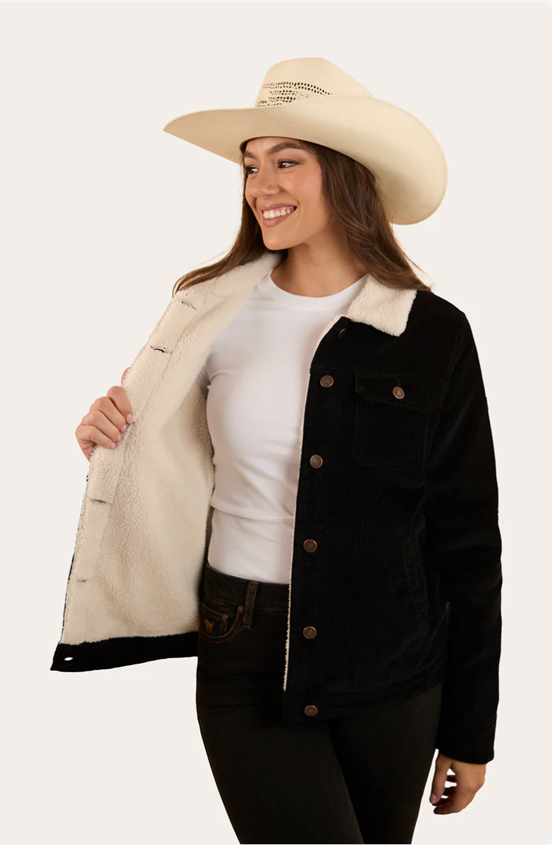 Ringers Western Womens Mayfield Cord Jacket - Washed Black