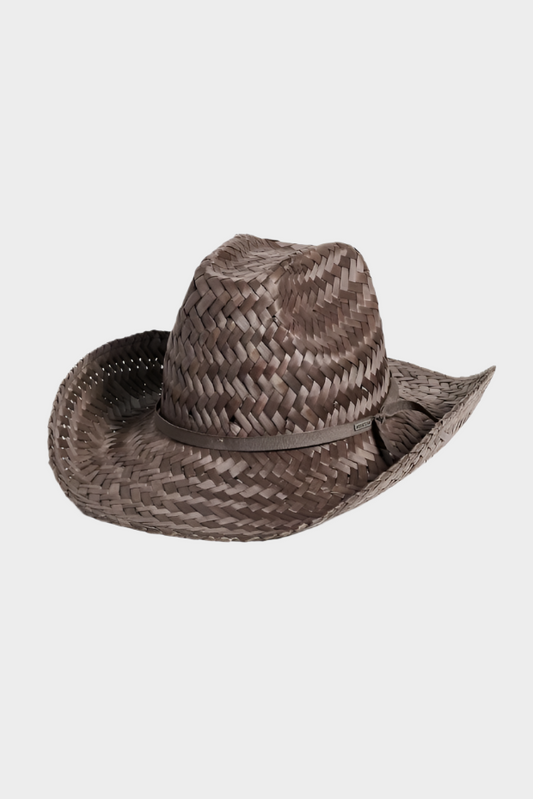 Brixton Houston 100% Straw Cowboy Hat - Toffee