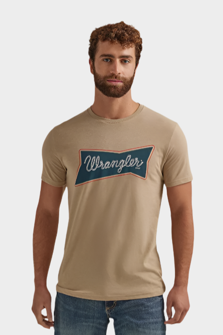 Wrangler Men's Heritage Logo Graphic T-Shirt - Trenchcoat