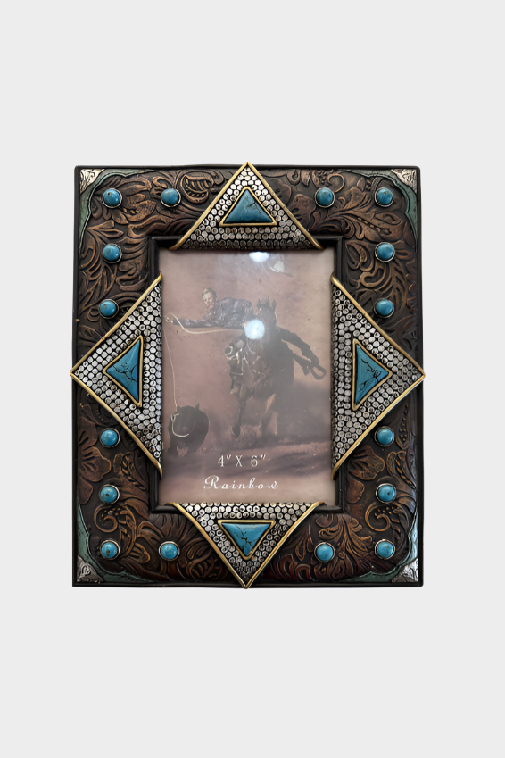 Pure Western Studded Picture Frame - Assorted